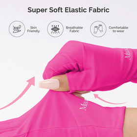 Gants MelodySusie pliés et prêts à être rangés