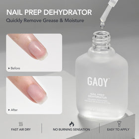 GAOY déshydratant pour ongles et primer set de 2 pièces arrière