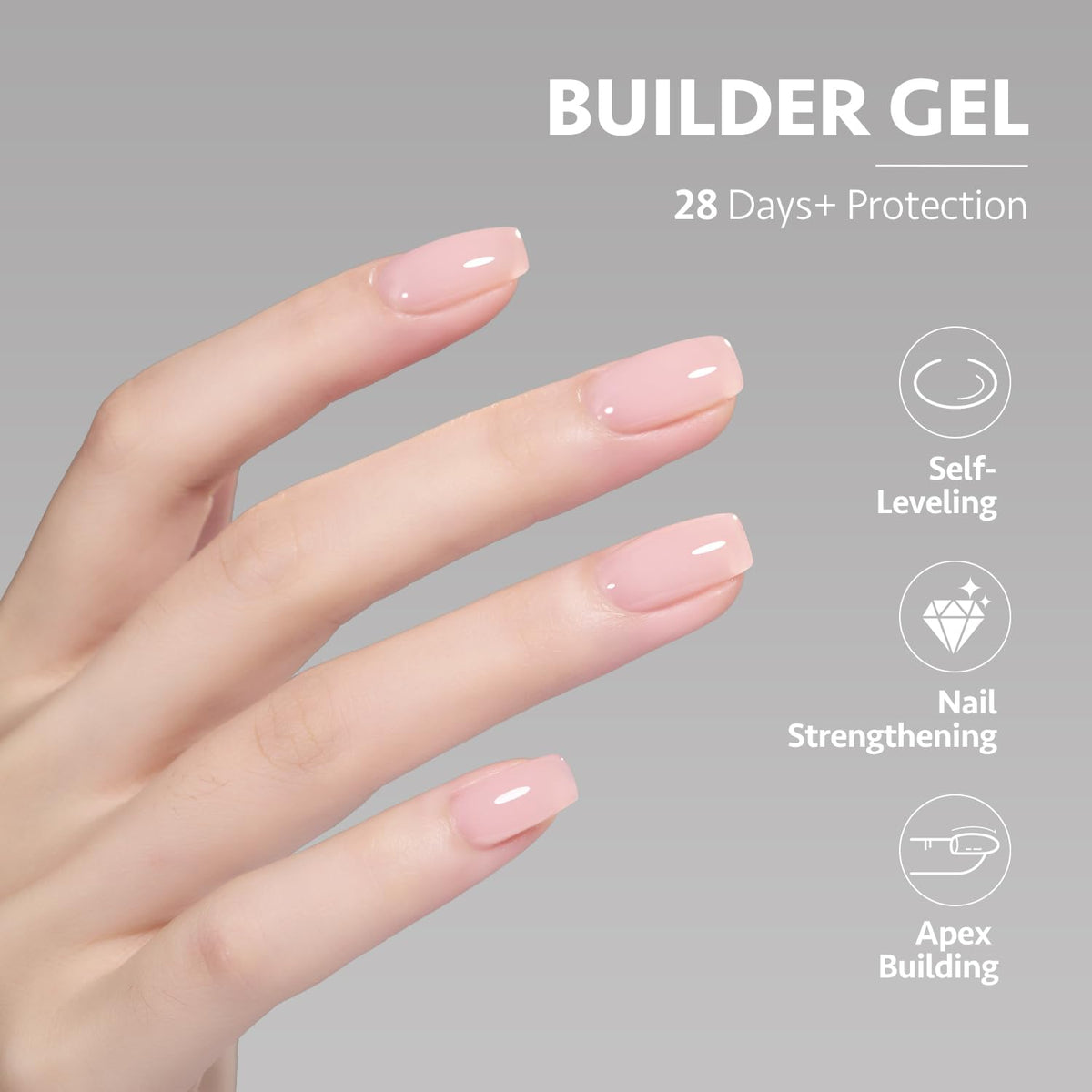 GAOY gel constructeur ongles 16ml application sur ongles
