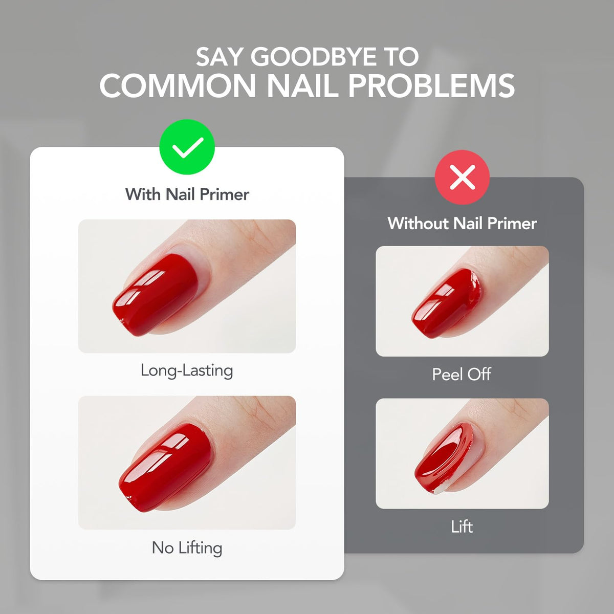 GAOY Primer à Ongles 16ml application sur un ongle