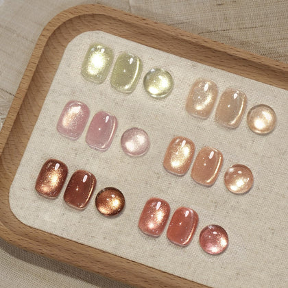 GAOY Set de Vernis à Ongles Cat Eye Pailleté 6 Couleurs