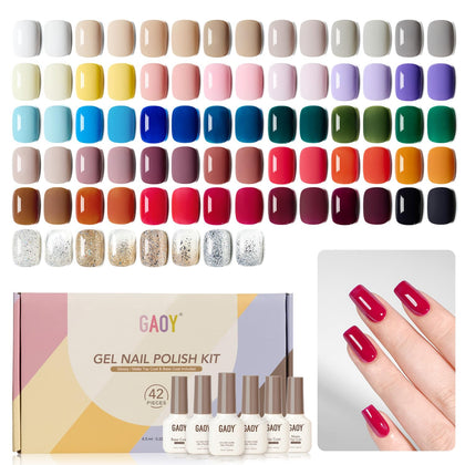 GAOY Set de Vernis à Ongles Gel 39 Couleurs vue de face