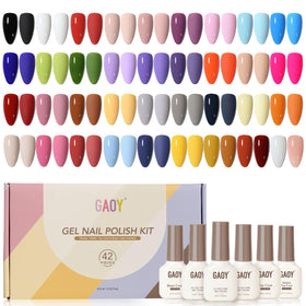GAOY Set de Vernis à Ongles Gel 39 couleurs vue de face