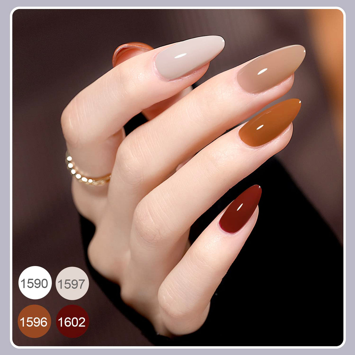 GAOY Set de Vernis à Ongles Gel avec lampes UV