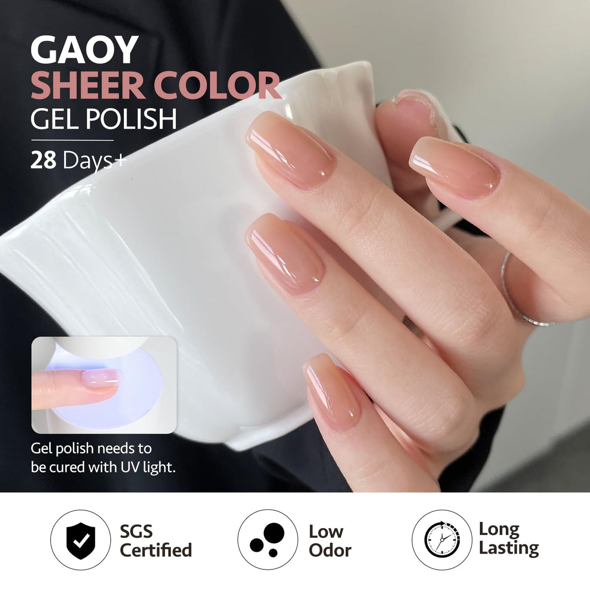 GAOY Set de Vernis Gelée avec étiquettes des couleurs