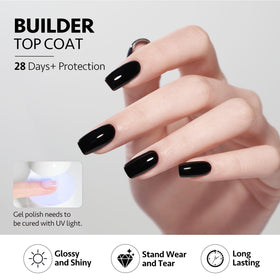 GAOY Top Coat Gel 16ml flacon ouvert montrant le gel