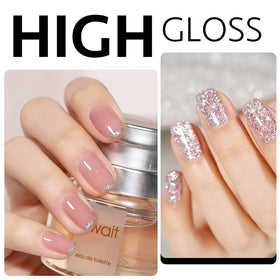 GAOY Top Coat Vernis à Ongles Gel 16ml à côté de vernis colorés