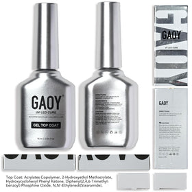 GAOY Top Coat Vernis à Ongles Gel 16ml dans un cadre esthétique