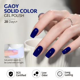 GAOY Vernis à Ongles Gel 16ml Midnight Blue - texture du gel