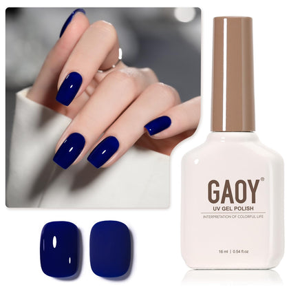 GAOY Vernis à Ongles Gel 16ml Midnight Blue - vue avant