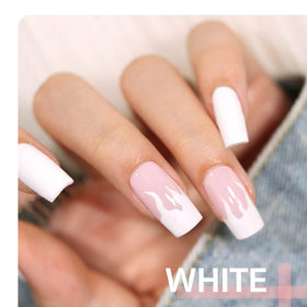 GAOY Vernis à Ongles Gel Blanc 16ml avec lampe UV