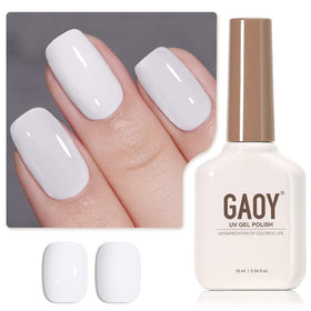 GAOY Vernis à Ongles Gel Blanc 16ml bouteille vue avant