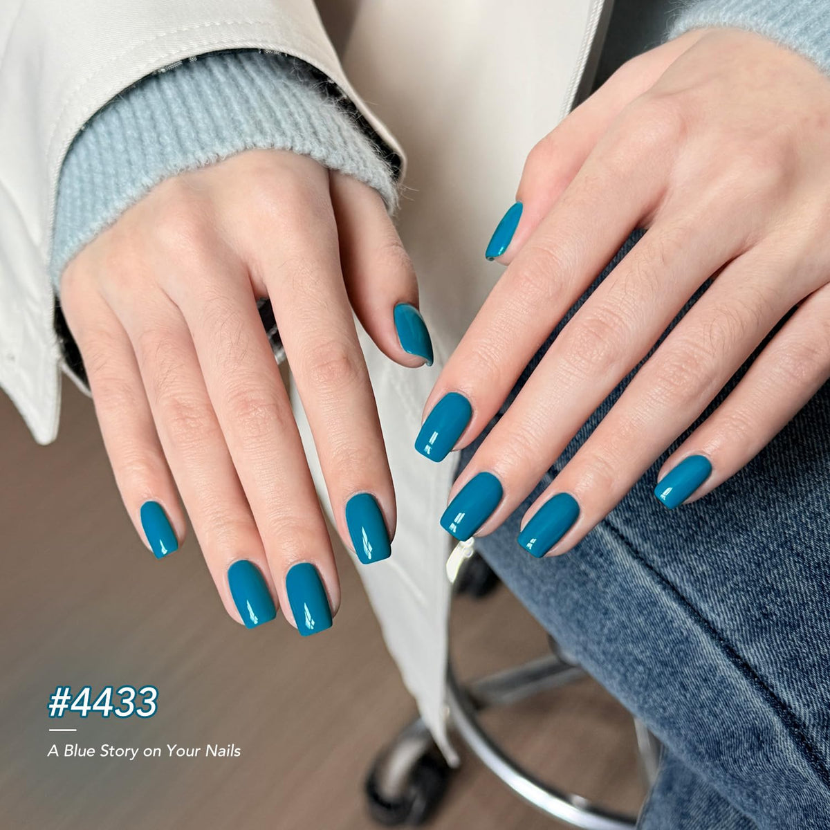GAOY Vernis à Ongles Gel Bleu 6 Couleurs - Palette de couleurs