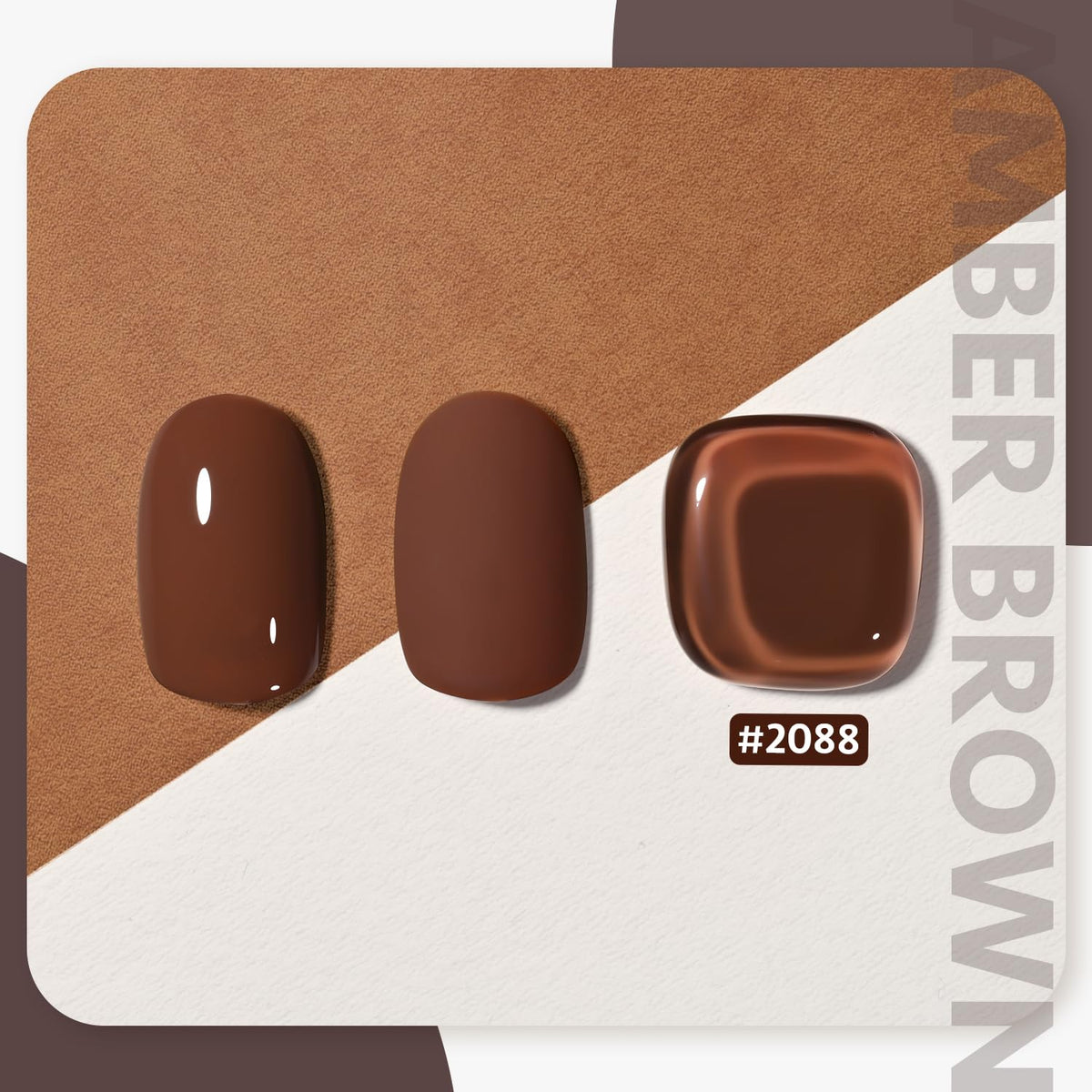 GAOY Vernis à Ongles Gel Brun 16ml application sur ongle