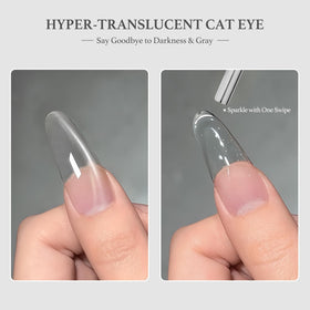 GAOY Vernis à Ongles Gel Holographique Argent 16ml avec aimant