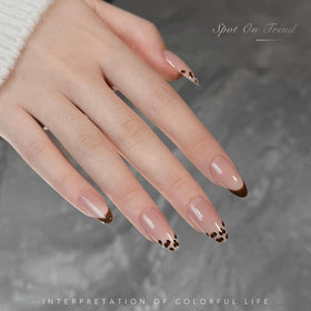 GAOY vernis à ongles gel marron 12ml avec motifs de nail art