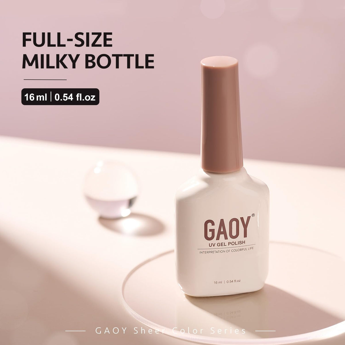 GAOY Vernis à Ongles Gel Nude 16ml packaging