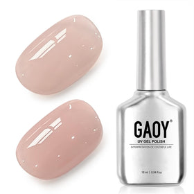 GAOY Vernis à Ongles Gel Nude Violet 16ml vue de face