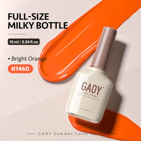 GAOY Vernis à Ongles Gel Orange 16ml sur une table de manucure