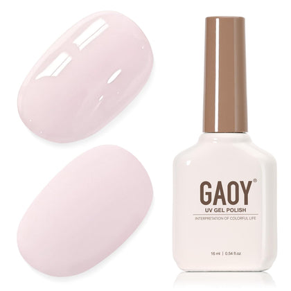 GAOY vernis à ongles gel rose 16ml, vue avant du flacon