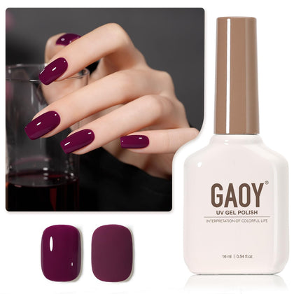 GAOY Vernis à Ongles Gel Violet 16ml vue de face