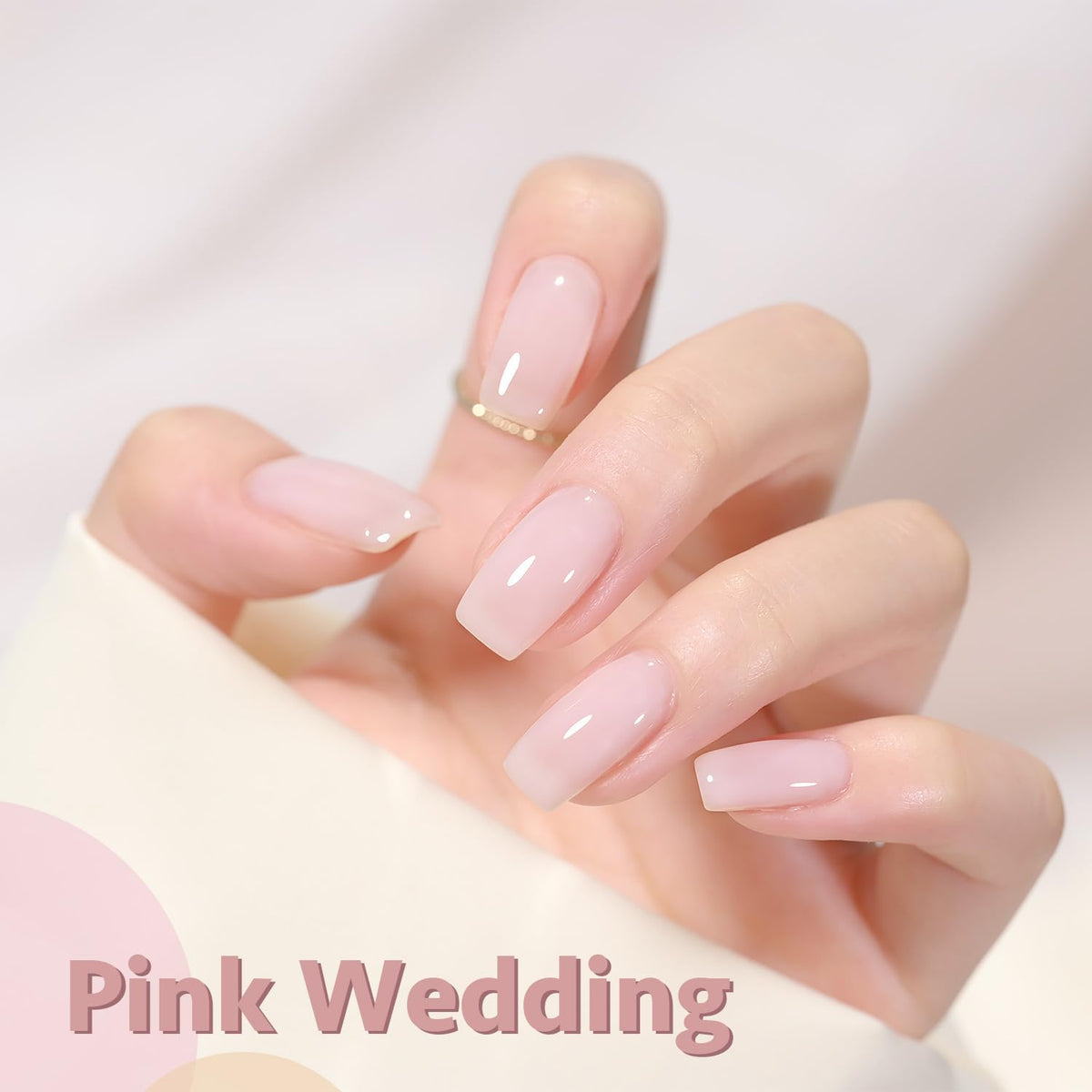 GAOY Vernis Gel 16ml couleur rose transparente