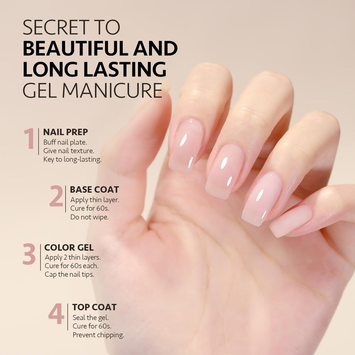 GAOY Vernis Gel 16ml flacon avec éclat