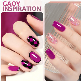 GAOY Vernis Gel 16ml Violet Prunier sur ongles