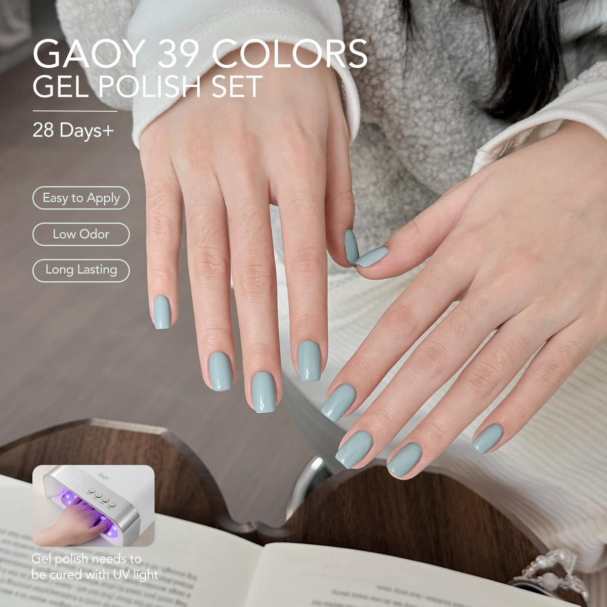 GAOY Vernis Gel 6,5ml en couleurs pastel
