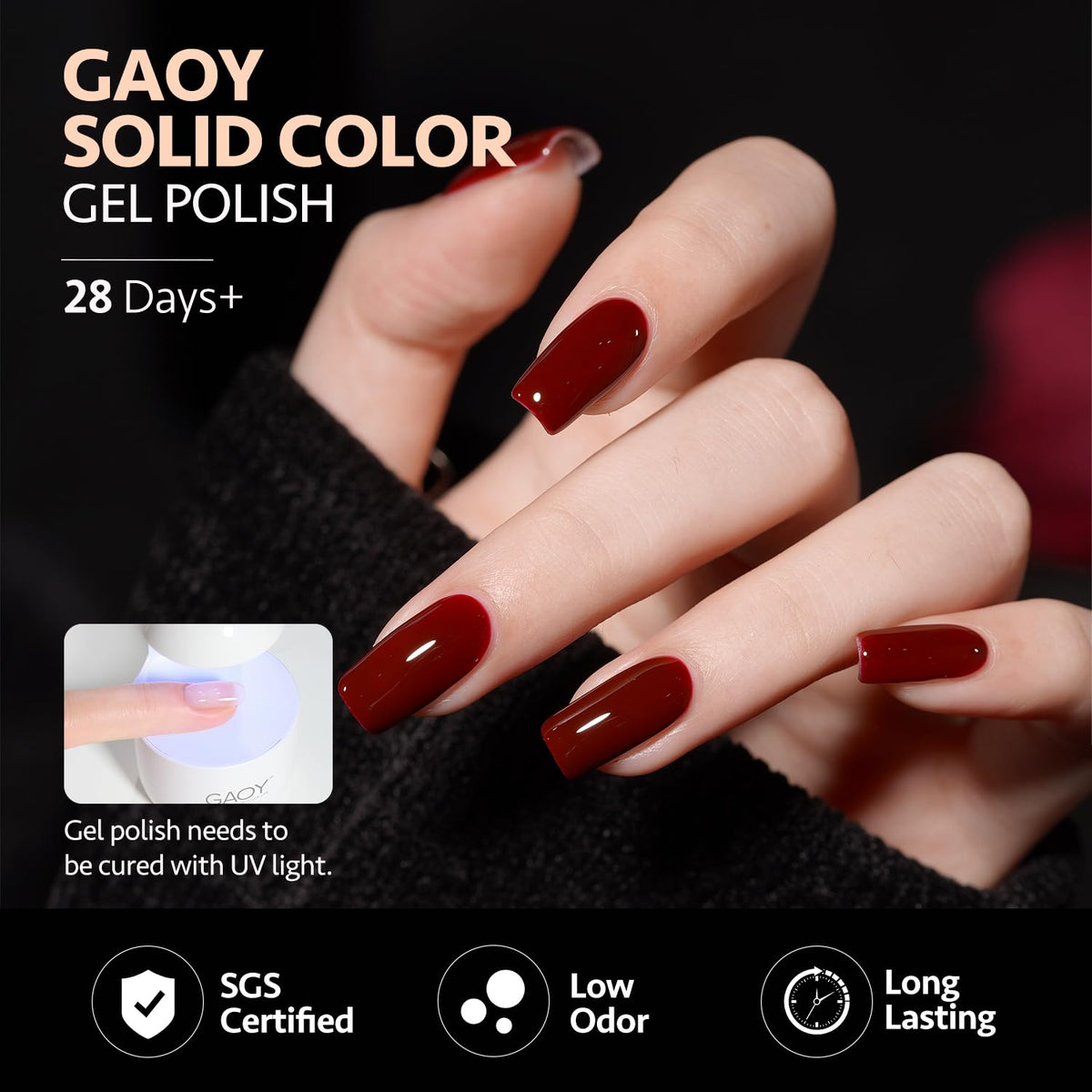 GAOY Vernis Gel avec lampe UV LED pour séchage