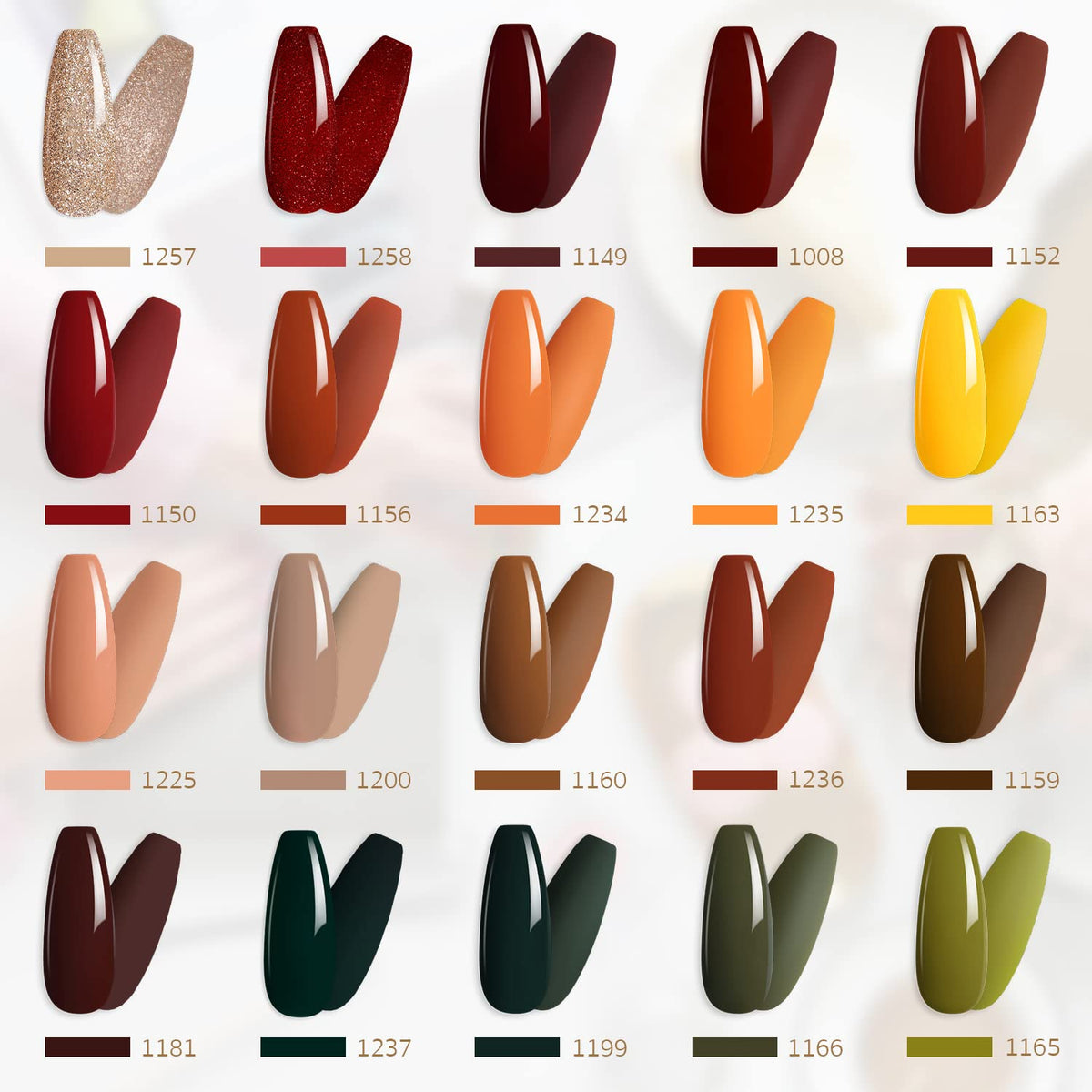 GAOY Vernis Gel couleur brune avec finition brillante