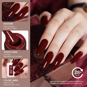 GAOY Vernis Gel couleur verte avec finition mate