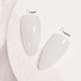 GAOY vernis gel nude transparent 16ml, application sur ongle