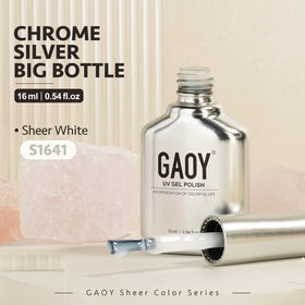 GAOY vernis gel nude transparent 16ml, détails de la bouteille