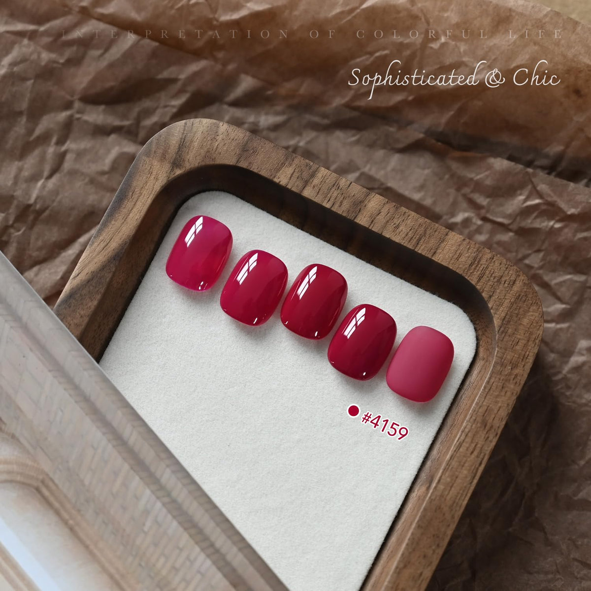 GAOY Vernis Gel Rouge 16ml avec finition brillante sur ongles