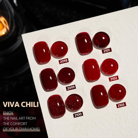 GAOY Vernis Gel Rouge Bordeaux scintillant 6,5 ml