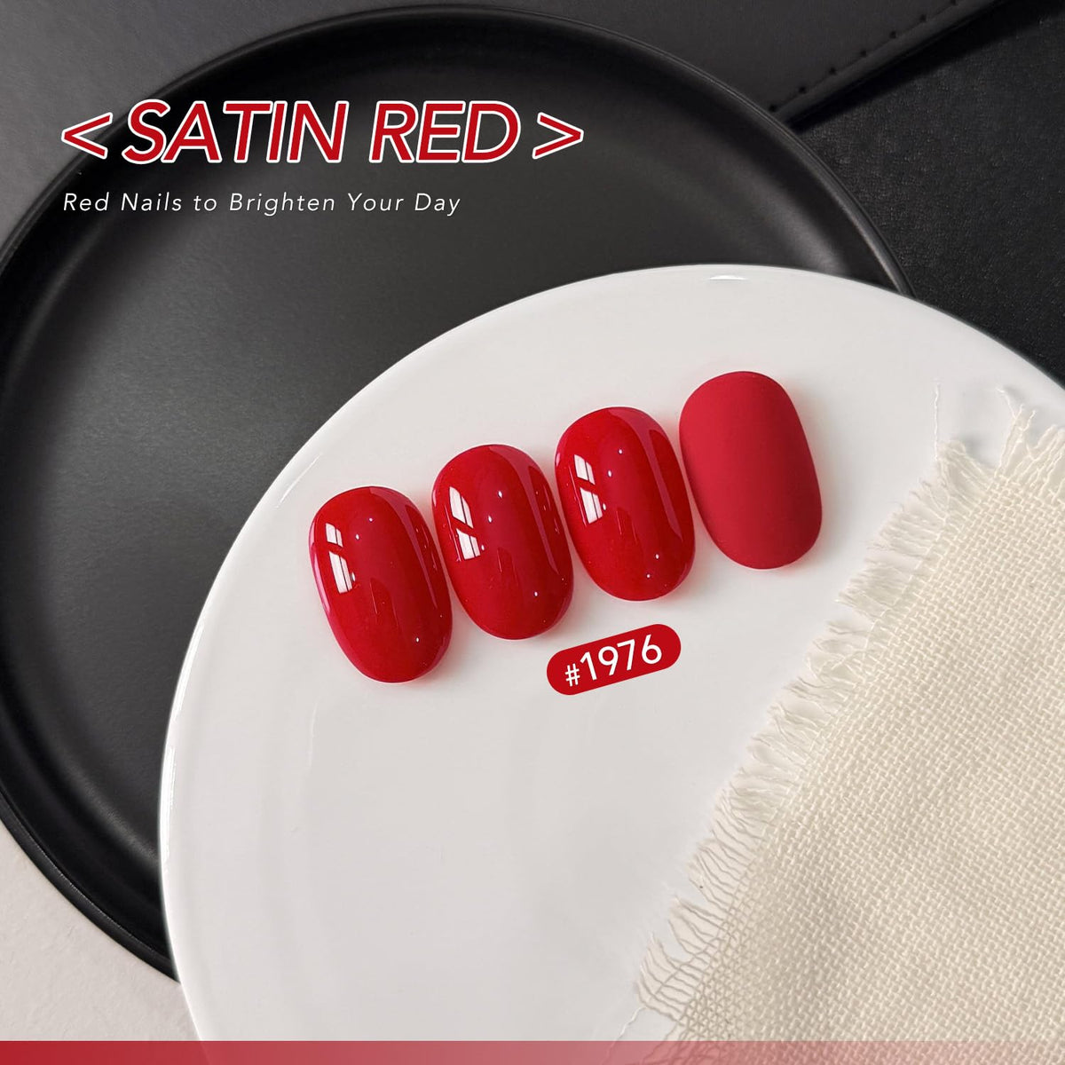 GAOY vernis gel rouge satin application sur ongles