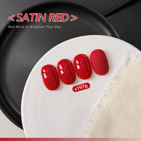 GAOY vernis gel rouge satin application sur ongles