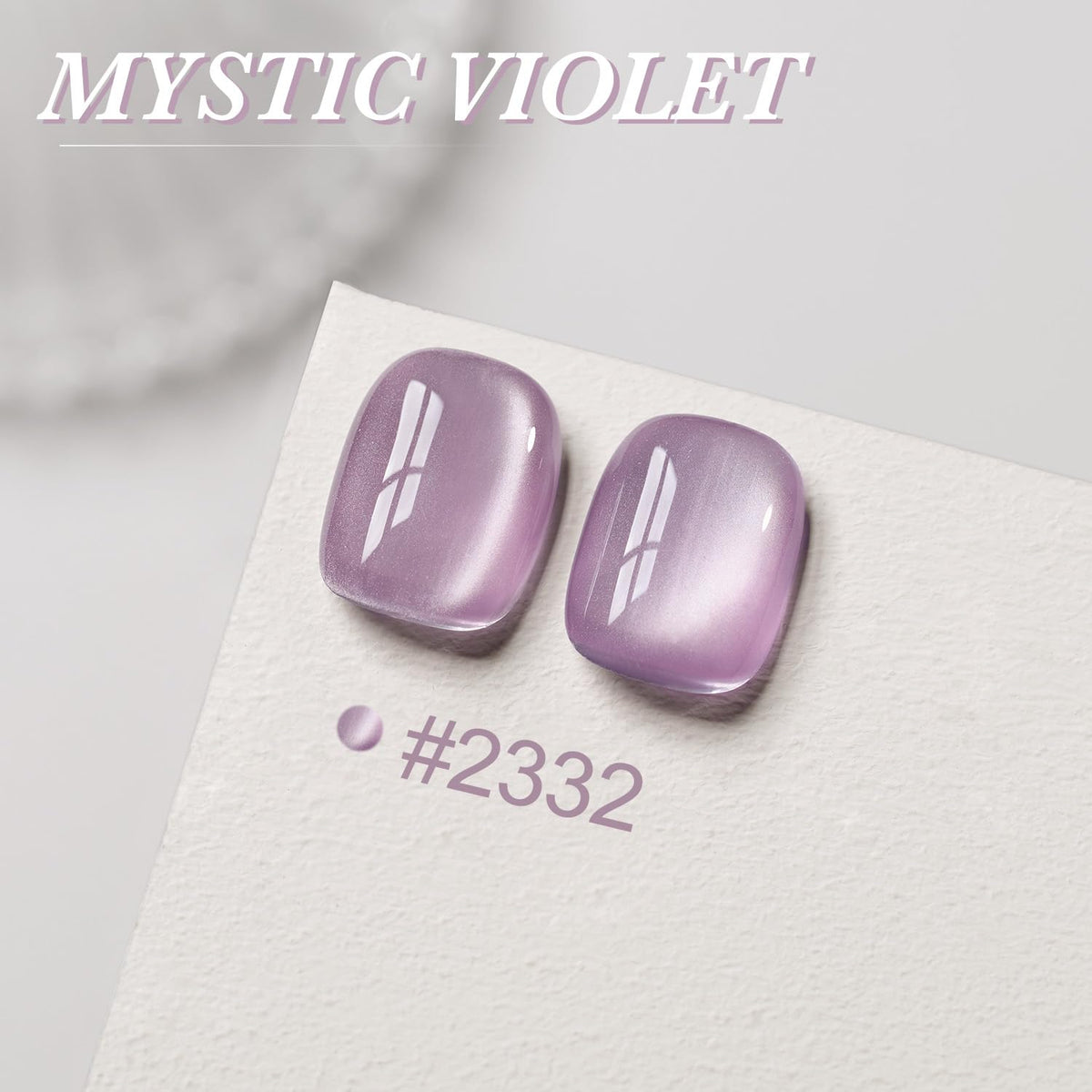 GAOY vernis gel violet mystique 16ml avec magnet inclus