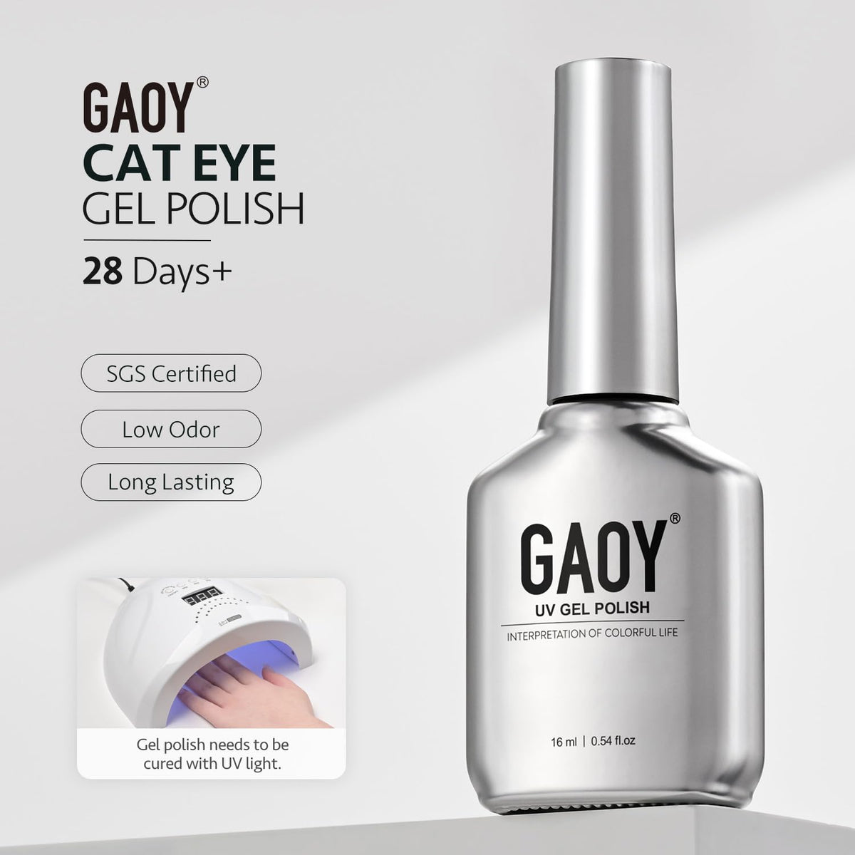 GAOY vernis gel violet mystique 16ml avec packaging