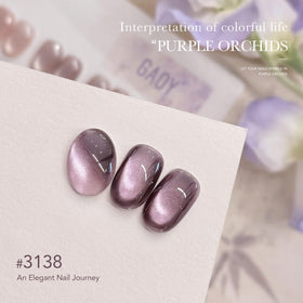 GAOY Vernis Gel Violet Orchidées 16ml avec aimant inclus