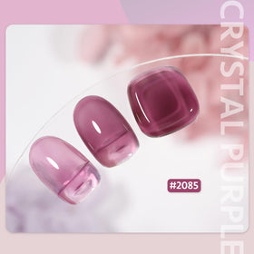 GAOY vernis gel violet translucide 16ml bouteille avec étiquette visible