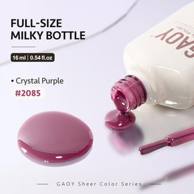 GAOY vernis gel violet translucide 16ml en ambiance de nail art