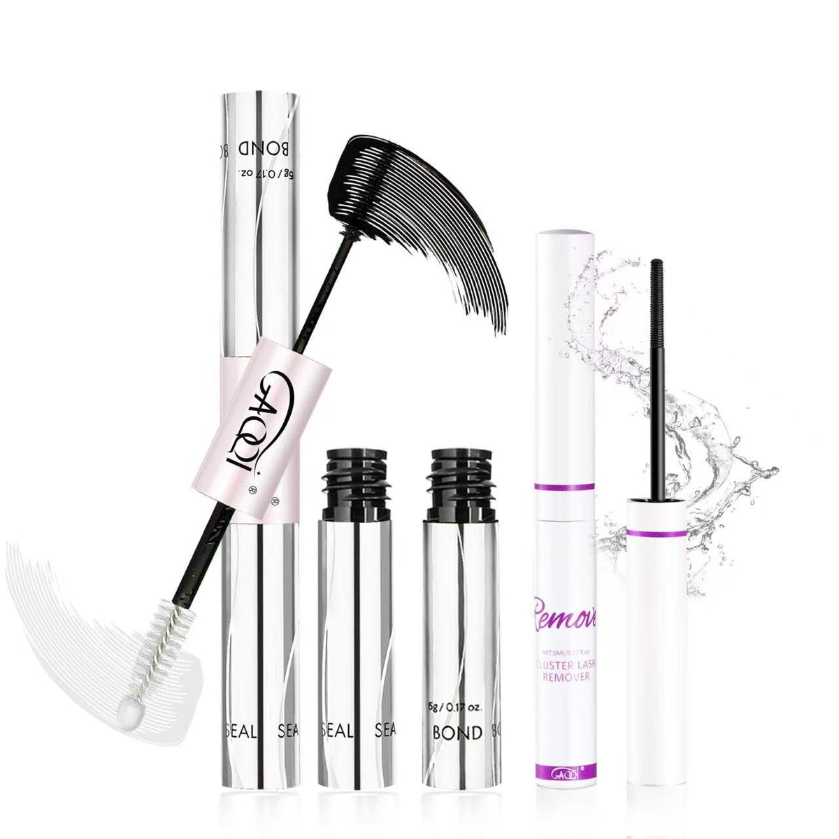 GAQQI colle à cils noire 10ml avec emballage