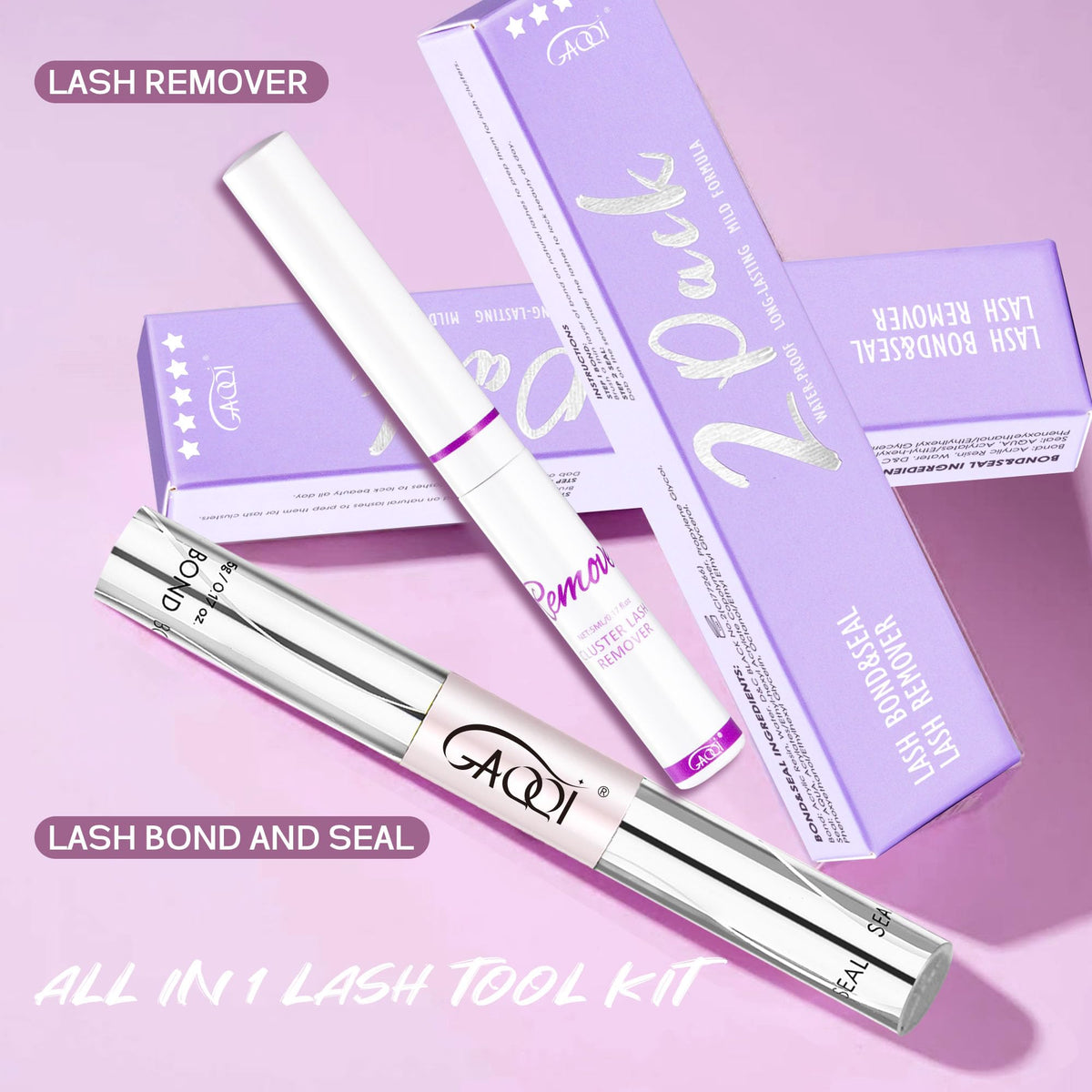 GAQQI dissolvant pour cils 5ml avec applicateur