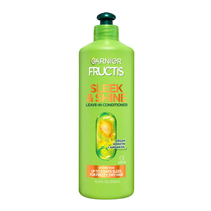 Garnier Crème Soin Sans Rinçage XL Sleek & Shine 390g vue avant