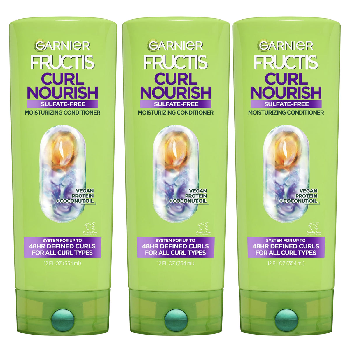 Garnier Curl Nourish Après-Shampooing 12 Fl Oz vue avant