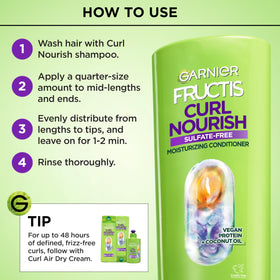 Garnier Curl Nourish Après-Shampooing pour cheveux bouclés