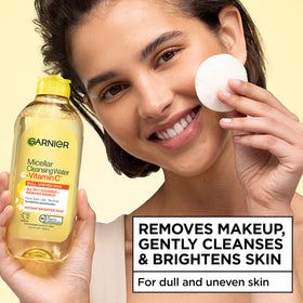 Garnier Eau Micellaire Éclaircissante 400ml vue arrière avec ingrédients