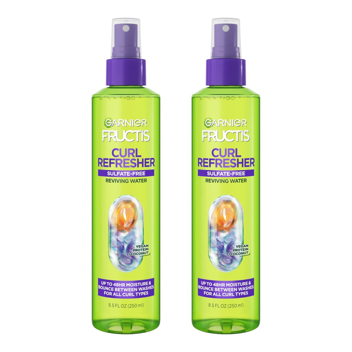 Garnier Fructis Curl Refresher Reviving Water 590g, vue de face